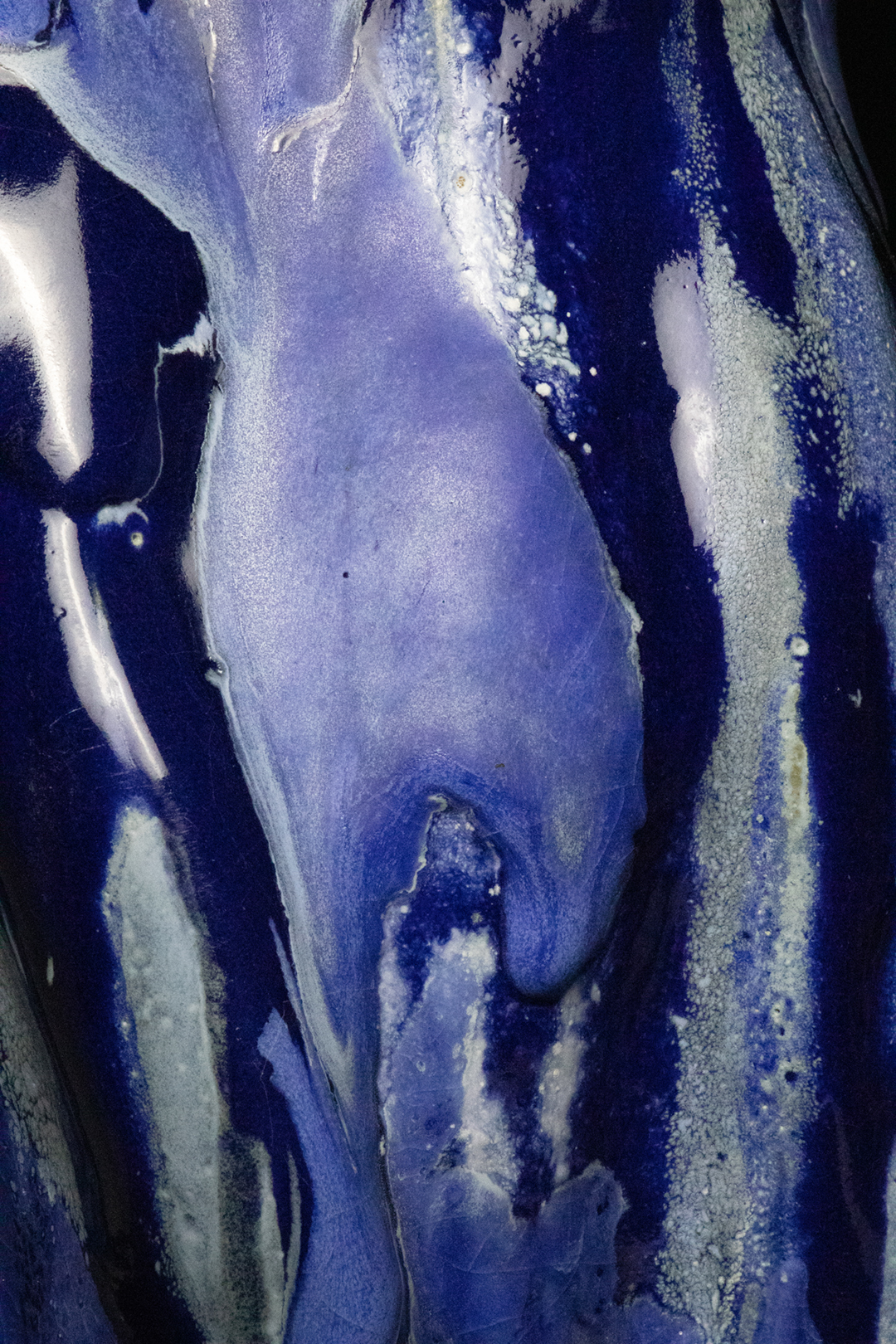 Details of enamels from ceramic sculpture "Clouds"