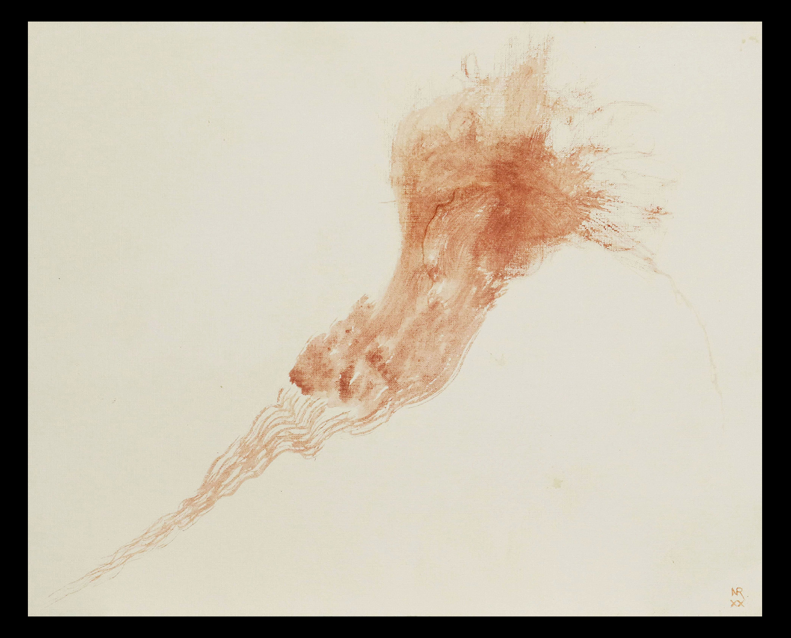 Nicolas-Pierre Réveillard, dessin « Vieil homme apparu dans le jet » ∼ » Old man appeared in the jet »